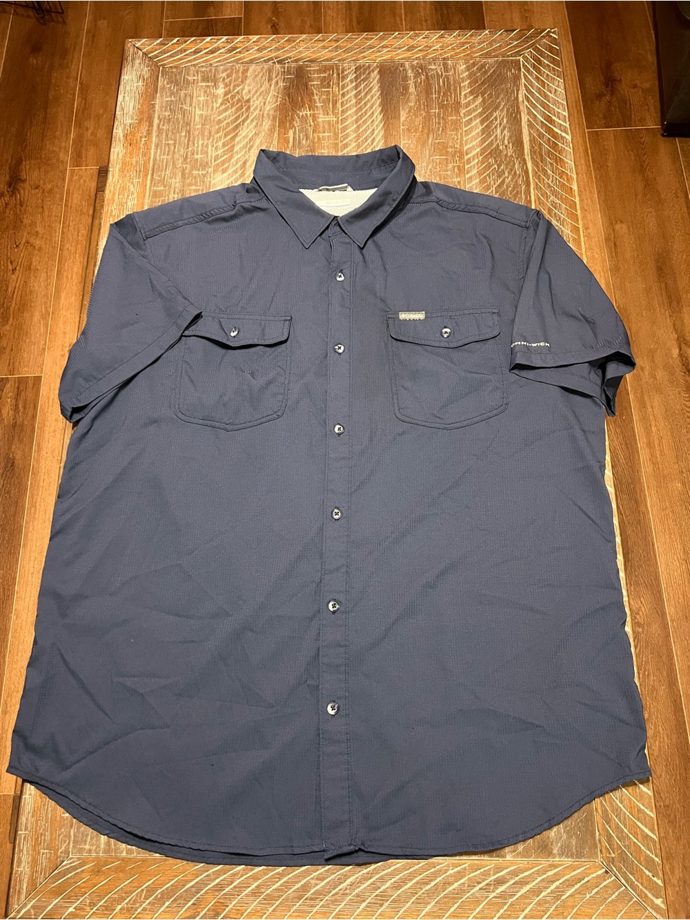 Columbia Sportswear Men’s Utilizer II Omni Shade Cooling Shirt Navy Sz XXL